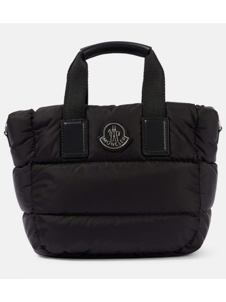 Lær mini bag Moncler svart