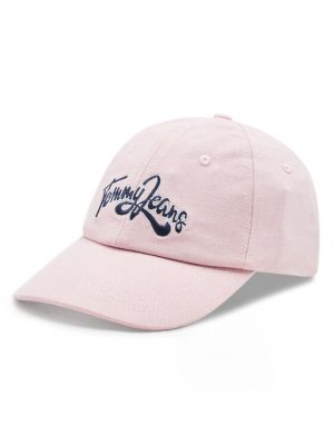 Kepurė su snapeliu Tommy Jeans rožinė