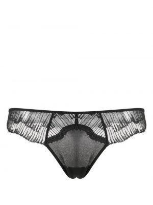 Transparenter tanga Calvin Klein Underwear schwarz