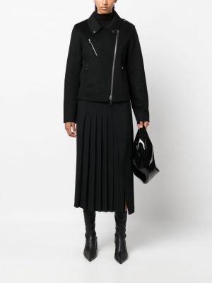 Vlněná bunda na zip P.a.r.o.s.h. černá