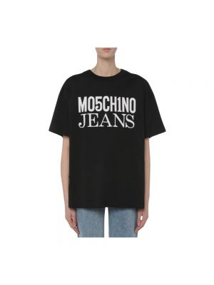 Koszulka oversize Moschino czarna