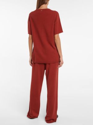 Tricou din cașmir Extreme Cashmere roșu