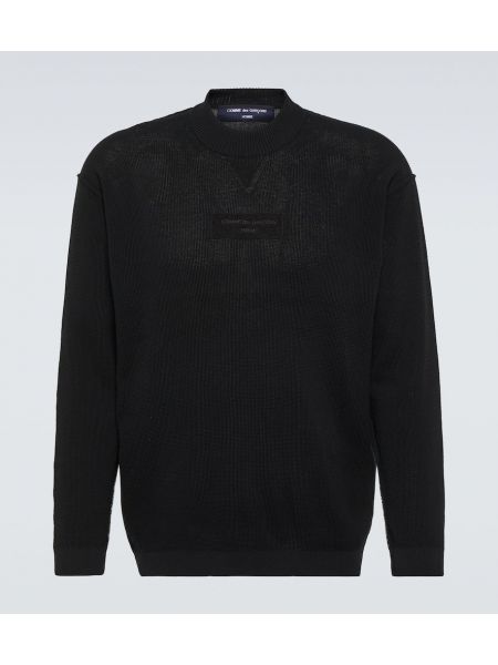 Βαμβακερός πουλόβερ Comme Des Garçons Homme μαύρο