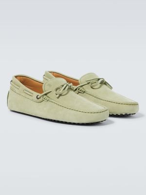 Loafers di pelle Tod's verde