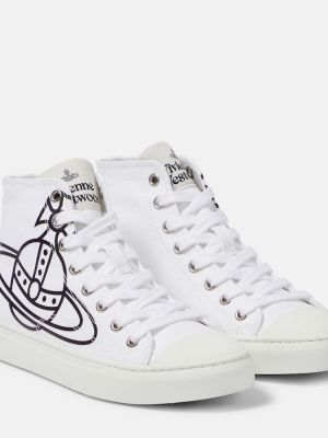 Sneakerși din bumbac Vivienne Westwood alb