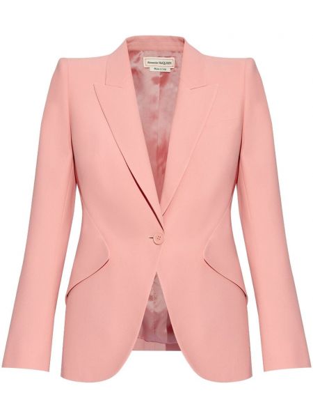 Uzun ceket Alexander Mcqueen pembe