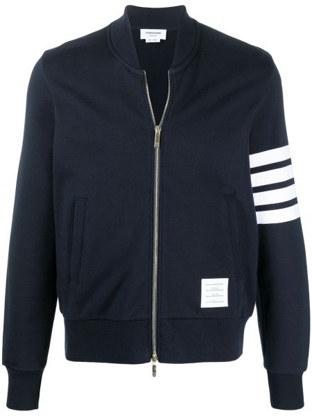 Sweat de sport à rayures Thom Browne bleu