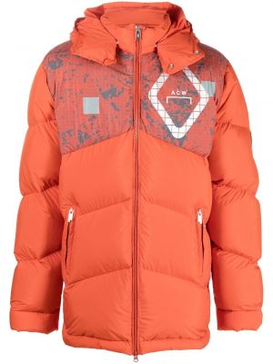 Dūnu jaka ar kapuci A-cold-wall* oranžs