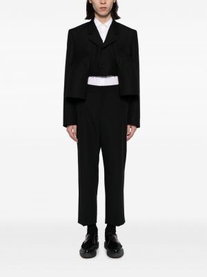 Asymetrické vlněné sako Comme Des Garçons Homme Plus černé