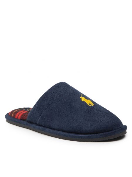 Kapcie POLO RALPH LAUREN - Klarence RF103836 Navy/Yellow