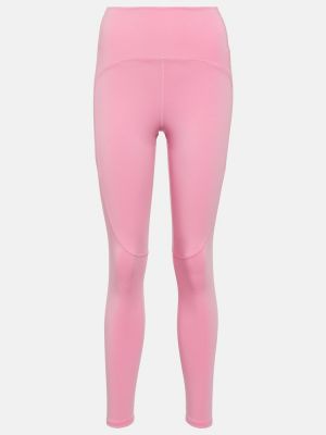 Spodnie sportowe z wysoką talią Adidas By Stella Mccartney różowe
