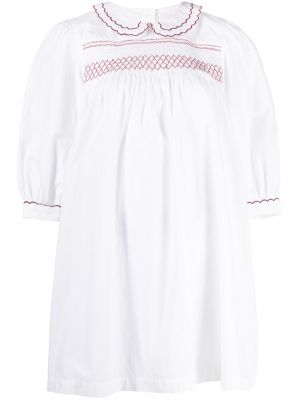 Памучна рокля Batsheva бяло