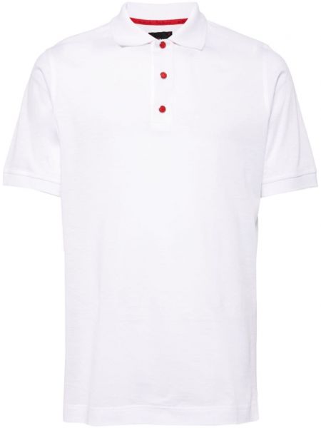 Polo en coton Kiton blanc