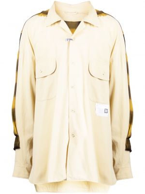 Bavlnená košeľa Maison Mihara Yasuhiro žltá