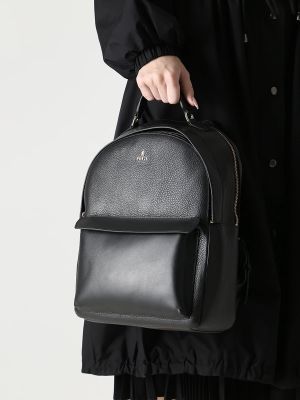 Кожаный рюкзак Furla черный