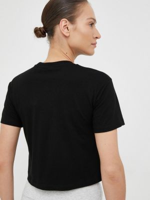 Bavlněné tričko Guess černé