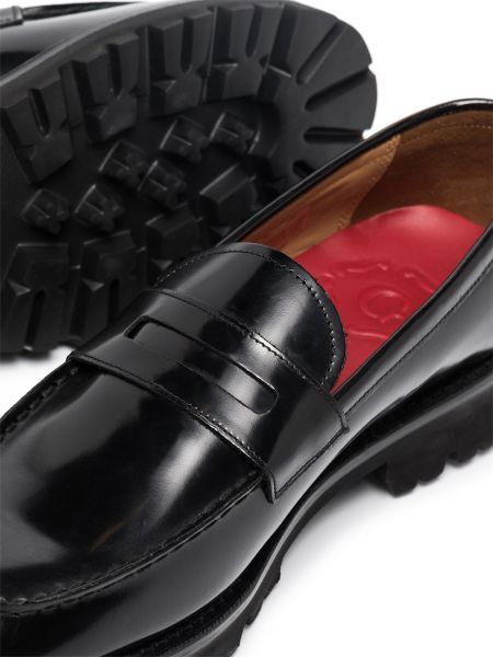 Loafers con tacón chunky Grenson negro