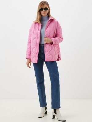 Утепленная демисезонная куртка Conso Wear розовая