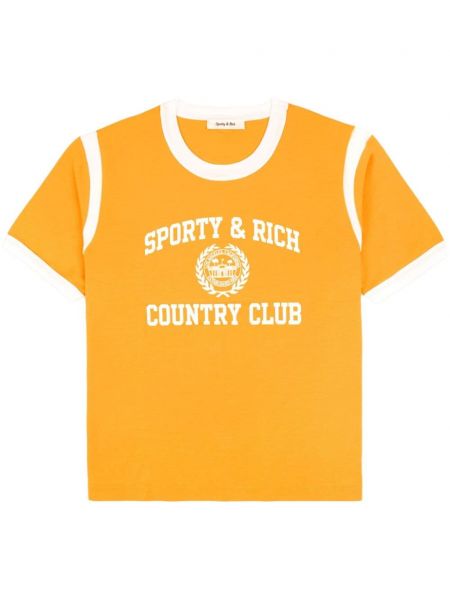 T-shirt en coton de sport Sporty & Rich