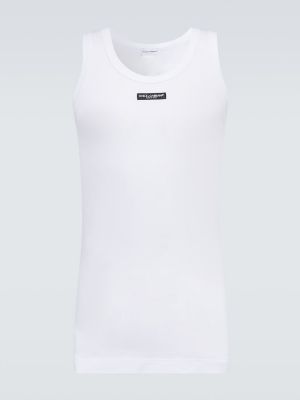 Camiseta de algodón Dolce&gabbana blanco