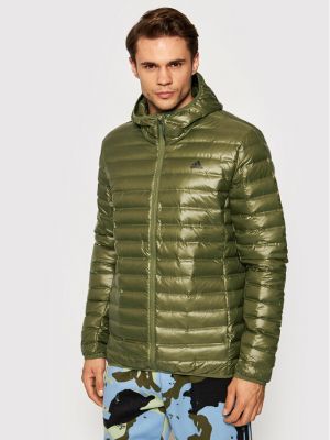 Pernata jakna slim fit Adidas zelena