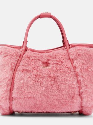 Geantă shopper Max Mara roz