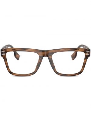 Okulary z nadrukiem Burberry Eyewear brązowe