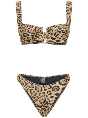 Bikini con estampado leopardo Reina Olga