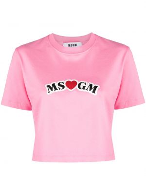 Тениска Msgm розово