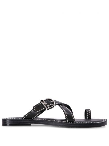 Sandales en cuir Michael Kors noir