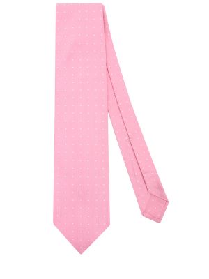 Шелковый галстук с принтом Barba