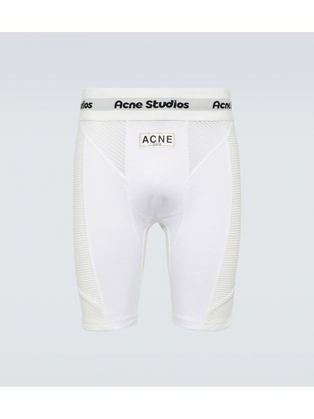 Rovné kalhoty Acne Studios bílé