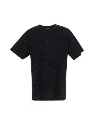 Koszulka żakardowa Dolce And Gabbana czarna