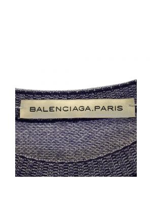 Retro woll top Balenciaga Vintage blau