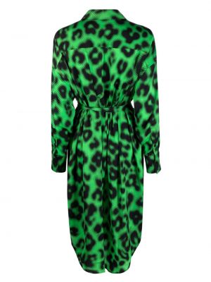 Leopardí dlouhé šaty s potiskem Essentiel Antwerp