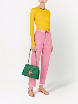 Straight jeans Dolce & Gabbana pink