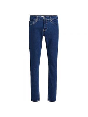 Jeansy skinny dopasowane Calvin Klein niebieskie