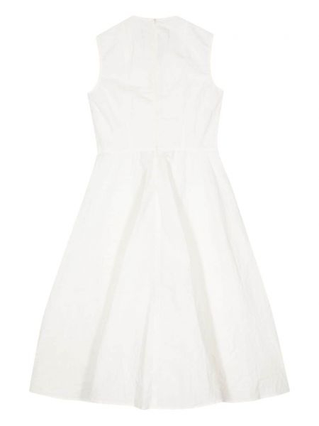 Bavlněné lněné šaty Sofie D'hoore bílé