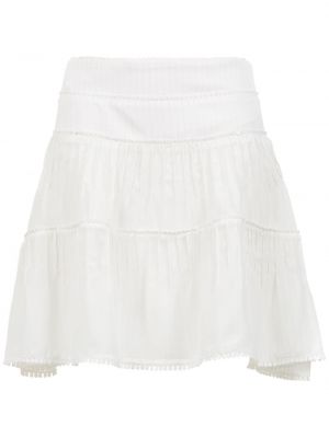 Rozšířená sukně na zip Olympiah - bílá