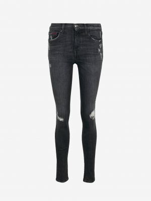 Skinny džíny Tommy Jeans šedé