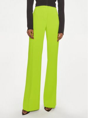 Bavlnené priliehavé nohavice Pinko zelená