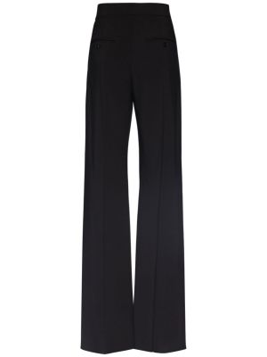 Viskózové rovné kalhoty Isabel Marant černé