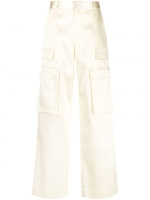 Карго панталони с джобове Frame бяло