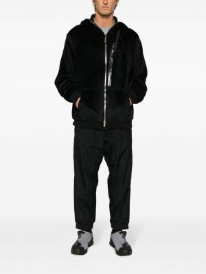 Fleece hoodie mit reißverschluss Acronym schwarz