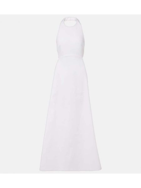 Βαμβακερή μάξι φόρεμα Adriana Degreas λευκό