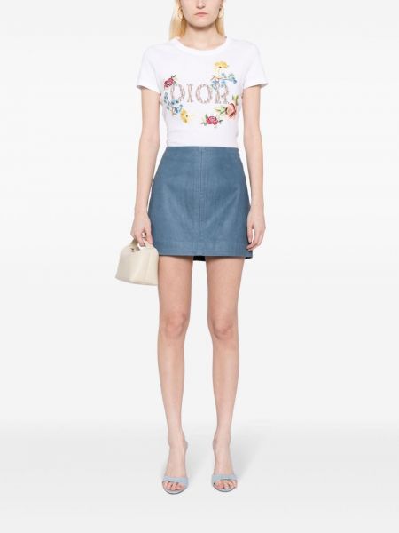 T-krekls ar apdruku Christian Dior Pre-owned balts