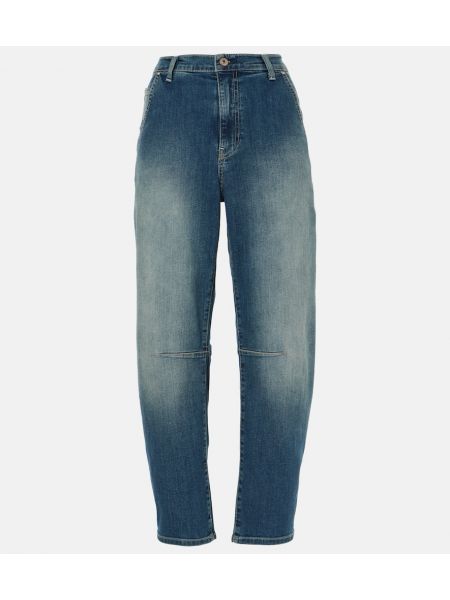 Yüksek belli jean pantolon Ag Jeans mavi