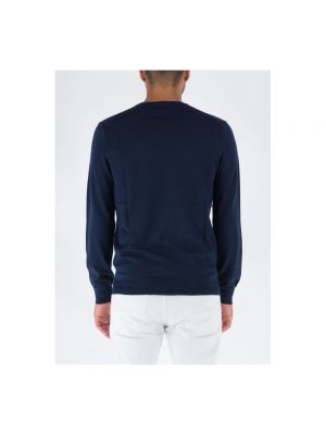 Jersey de algodón de tela jersey de cuello redondo Ralph Lauren azul