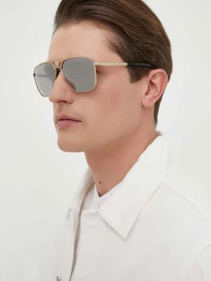 Слънчеви очила Versace златисто