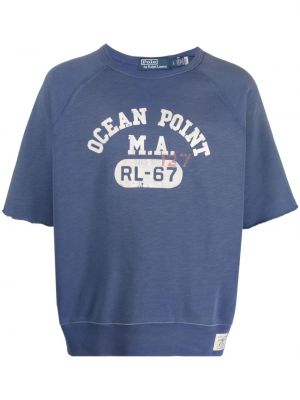 Sweatshirt mit reißverschluss mit print Polo Ralph Lauren blau